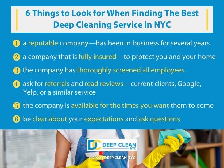 6-point list for hiring a deep cleaning company