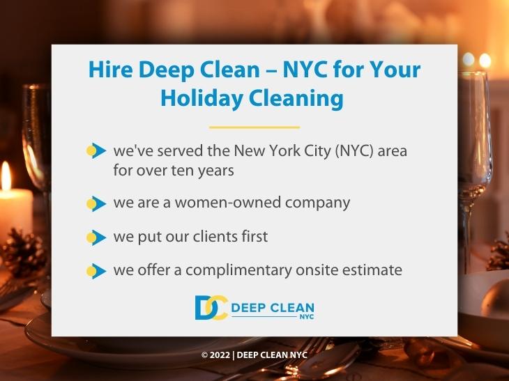 List for hiring a holiday deep cleaning company