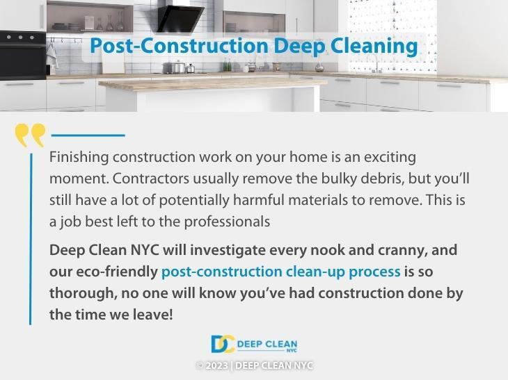 Post-Construction Deep Cleaning for Homeowners in Lower Eastside NYC
