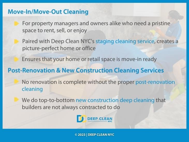 Callout 3: Move-in/Move-out cleaning, 3 facts- Post-Renovation & new construction cleaning services, 2 facts